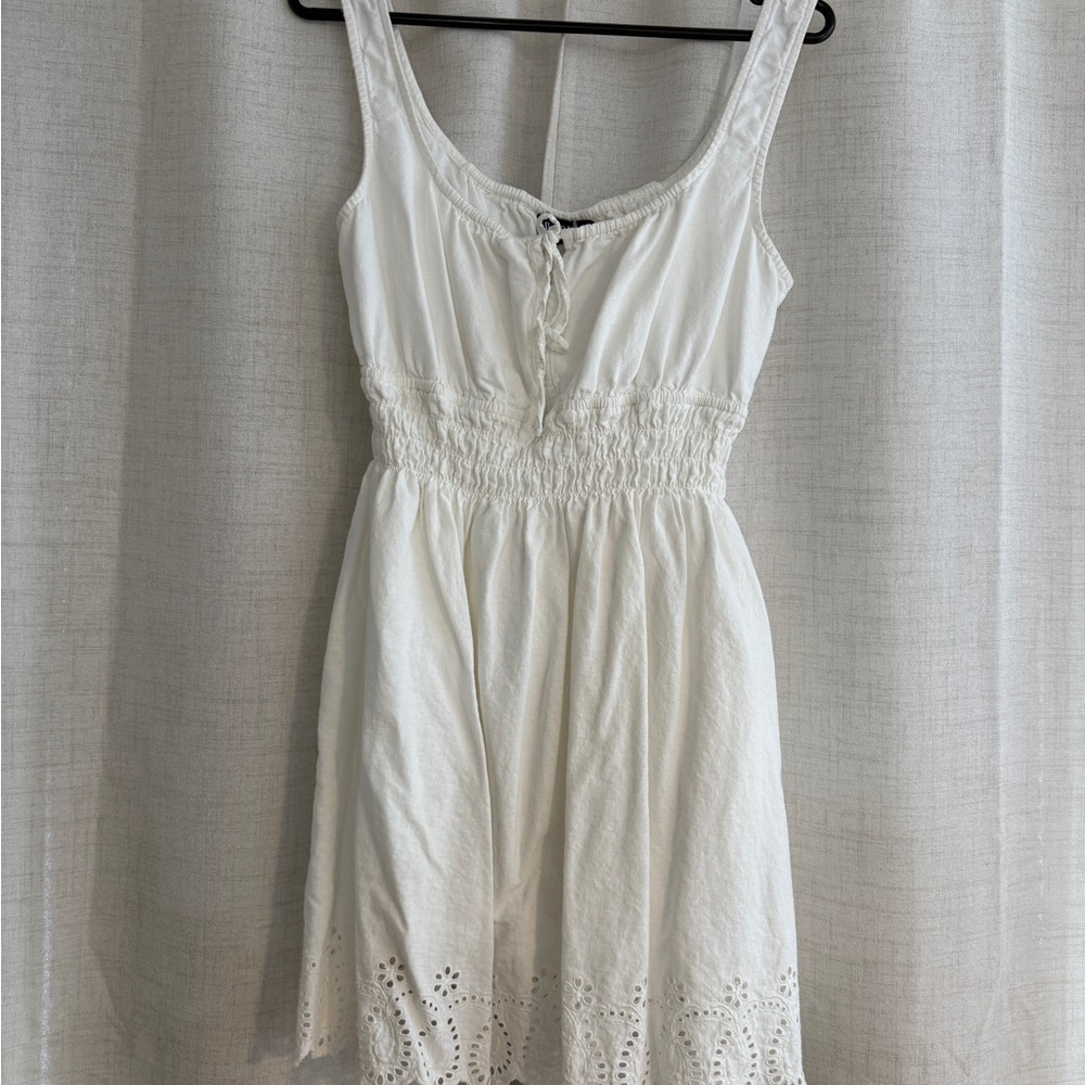 Gap - Linen Blend Smocked Mini Dress - Large